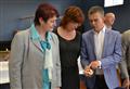 Marie Černá, Jana Kubová ze společnosti Domácí dobroty Ostašov a náměstek hejtmana Vladimír Novotný.