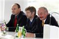 Zdeněk Kadlec, Miloš Vystrčil a Přemysl Sobotka při návštěvě Vysočiny v říjnu 2008