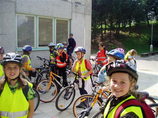 Cyklisté ze ZŠ Nuselská Havlíčkův Brod.