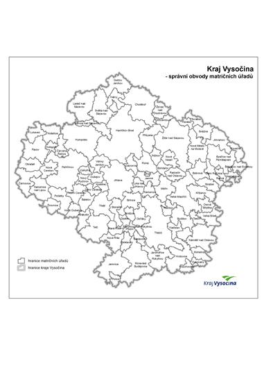 Správní obvody matričních úřadů