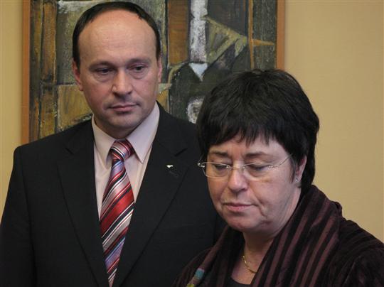 Zdeněk Kadlec a Claudine Ledoux, viceprezidentka regionu Champagne-Ardene (FR)