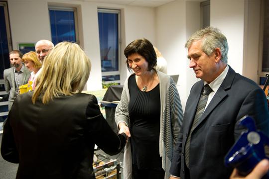Cenu za 3. místo v hlavní soutěži za město Jihlava převzali cenu Renáta Havlínová z odboru odpadového hospodářství a Rudolf Chloupek, náměstek primátora Jihlavy
