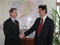Janu Míkovi poblahopřál k dnešnímu jmenování i náměstek hejtmana přes dopravu a mejetek Libor Joukl