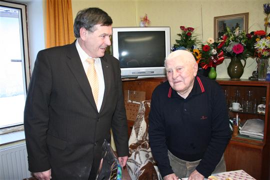 František Sylvestr s hejtmanem Jiřím Běhounkem