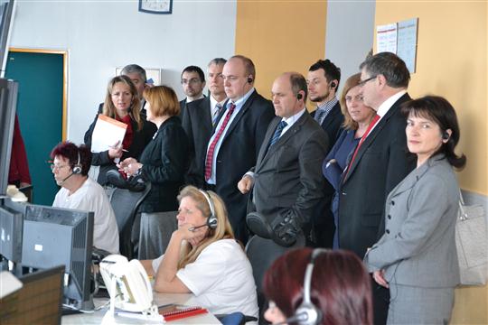 Dispečink ZZS Kraje Vysočina.