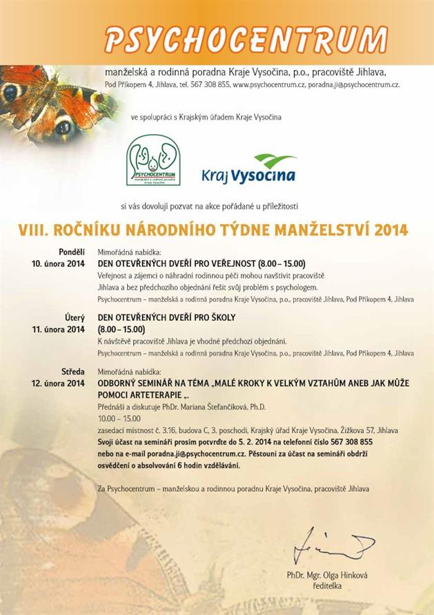 týden manželství 2014
