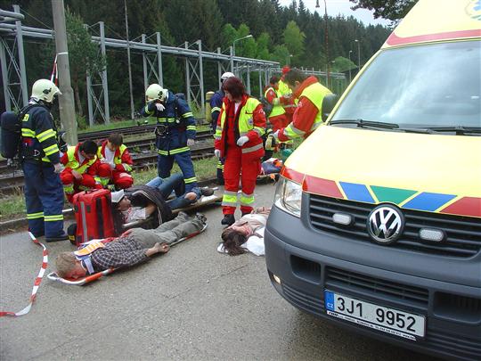 Čepro, Šlapanov, cvičení IZS KV