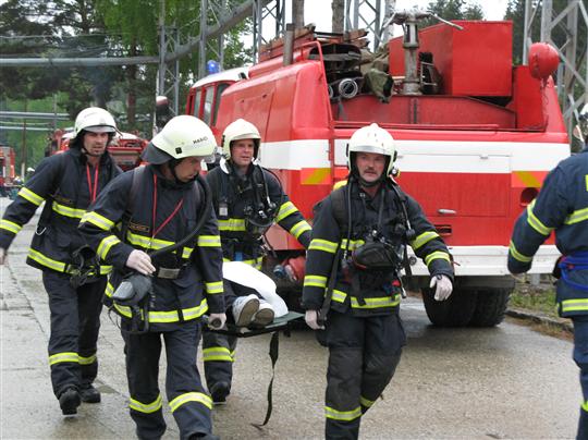 Čepro, Šlapanov, cvičení IZS KV