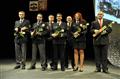 Policie ČR: zleva Pavel Dvořák, Martin Pospíchal, Karel Sehnal, Lenka Šmídová a Václav Slabý. V pozadí hejtman Vysočiny Jiří Běhounek a ředitel Krajského ředitelství PČR kraje Vysočina Miloš Trojánek.