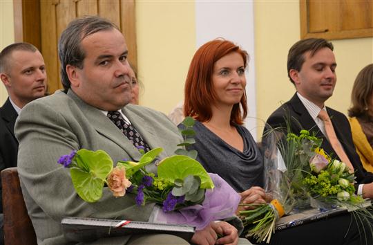 Novinářské ceny K.Havlíčka Borovského: Miroslav Mareš, Nora Fridrichová, Ondřej Kundra.