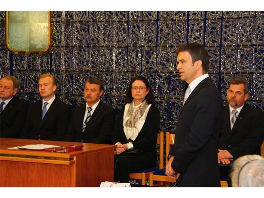 Předání medailí Ruské federace bojovníkům za svobodu k 65.výročí osvobození Československa za účasti generálního konzula RF ve Žďáře nad Sázavou