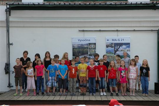 Vystoupení dětí v Dalešicích