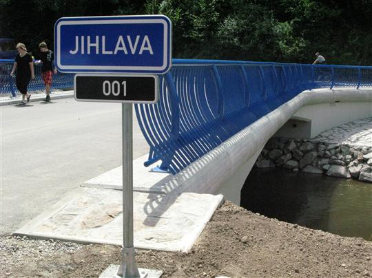Nový most v obci Číchov