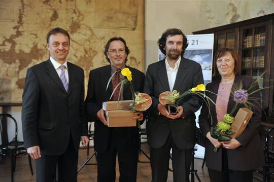 Společná fotografie s radním pro oblast cestovního ruchu a kultury panem Tomášem Škarydem - Oblast kultura a umění