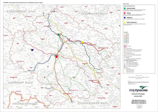 ROWANET - krajská páteřní optická telekomunikační síť. Metropolitní sítě obcí v regionu - 2007