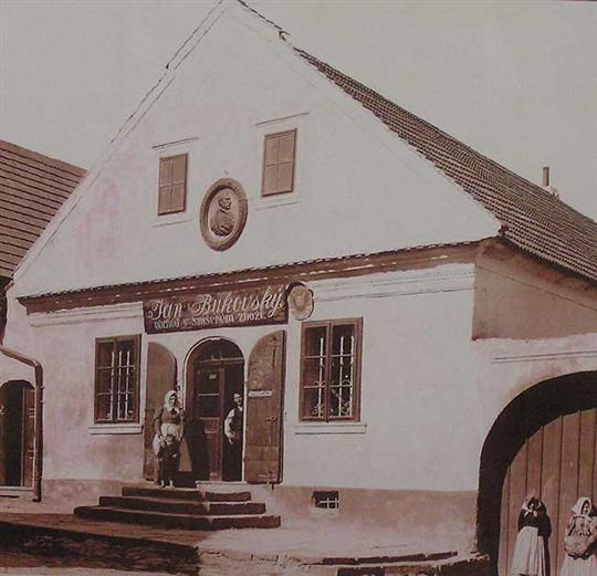 Historická fotografie rodného domu K. H. Borovského