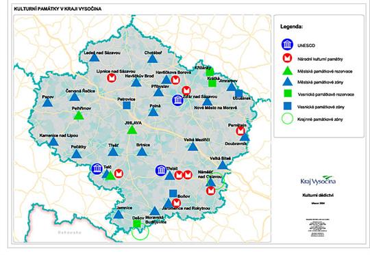 Kulturní památky v kraji Vysočina 2004