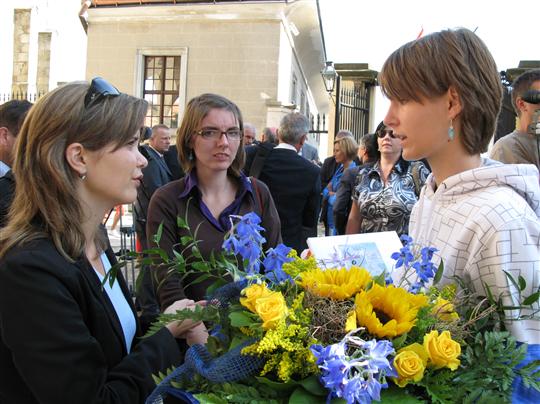 Kateřina Jandová s médii